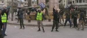 white-helmets-jihadists-idlib-syria-flag