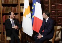 Συνάντηση Χριστοδουλίδη Μακρόν στο Παρίσι