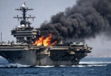 Νέο βίντεο από την καταστροφή από πυρκαγιά του αμερικανικού αεροπλανοφόρου «USS Gerald R. Ford»: «Πλέον δεν είναι επιχειρησιακό»
