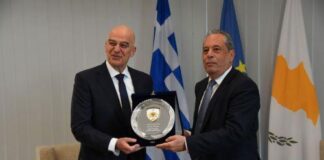 Αμυντική συνεργασία Ελλάδας-Κύπρου και SAFE συζήτησαν Πάλμας-Δένδιας στη Θε/νίκη