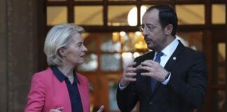 Η Πρόεδρος της Κομισιόν περιηγήθηκε της Πράσινης Γραμμής υπό τη συνοδεία του Προέδρου