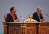 Το παράσημο «Τάγμα της Φιλίας» στον Πρόεδρο από τον Πρόεδρο του Καζακστάν