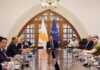 Σε εξέλιξη η συνεδρία του Εθνικού Συμβουλίου με τη νέα του σύνθεση